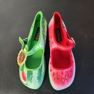 Hot Chocolate Design Watermelon Mary Janes flats